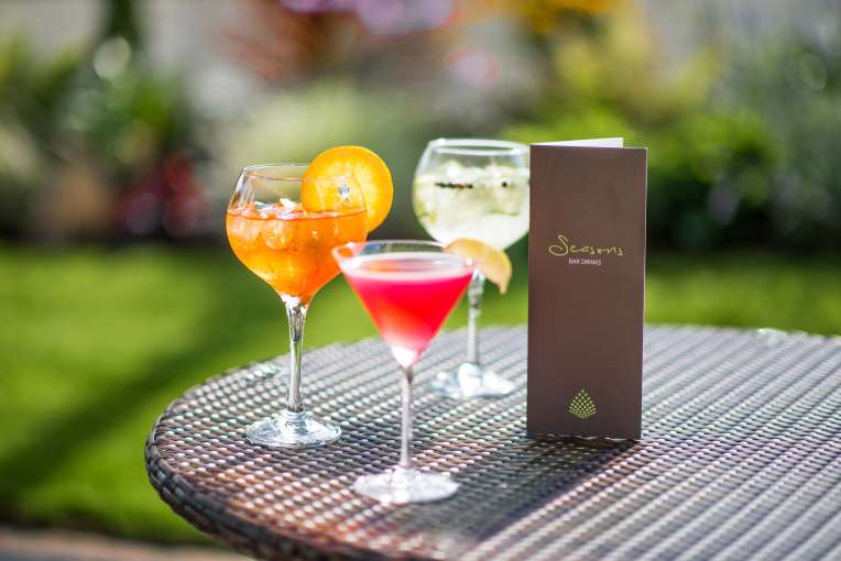 Park Hotel Seasons Bar and Brasserie Cocktails Outdoors