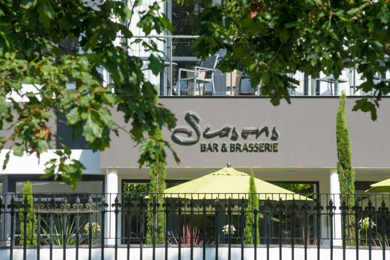 Park Hotel Seasons Bar and Brasserie Sign View from Rock Park