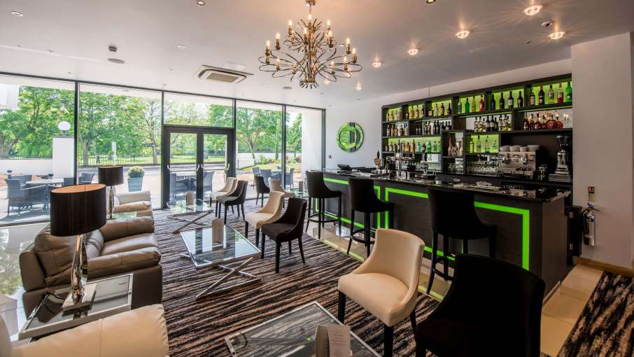 Park Hotel Foyer and Bar Seating Area with View over Rock Park