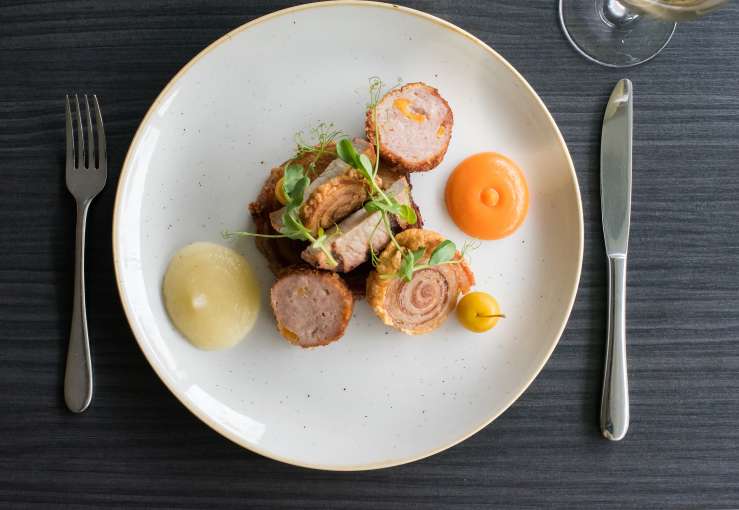 season bar trio of pork dish at the park hotel